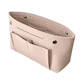 Holibanna Multifunktionale Filztasche Als Innentasche Für Handtaschen Größe L Beige Kosmetikorganizer Für Make up Zubehör Und Accessoires