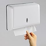 Papierhandtuchspender - Wandmontage Taschentuchspender - Papierhandtuchspender Ohne Bohren - für C, Z ode Falz PapierhandtüCher - AbschließBar 200 Blatt - weiß