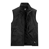 Herren Outdoor Weste Winter Leicht Anglerweste Jagdweste Mit Vielen Taschen Fischerweste Ärmellose Jacke Leichte Wanderweste Freizeit Camping Fotografie Weste Dünne Outdoorwesten