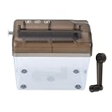 PUNELE Hand Shredder Portable Manual Paper Shredder für Dokumente A6 Größe mit 1l Transparenten Mülleimer 4 Anti-Schlupf-Pads Keine Stromversorgung Erforderlich
