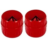 NIYANGLE 2 Stück Kupferrohr Entgrater PVC Innen Außen Rohr Entgrater Reibahle Kunststoff Rohrabschneider Langlebig Verschleißfest für Sanitär Heimwerker