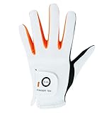 Golfhandschuhe für Kinder, Jugendliche, Kleinkinder, Jungen und Mädchen, 1 Stück, linke Hand, atmungsaktive Mikrofaser, Synthetik, Rechtshänder, Golferhandschuh für Alter 4–13 Jahre, Weiß, Größe M