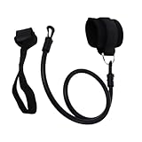 Yardwe 1 Satz Knöchelriemenabdeckung Band Gestell Power-Rack Stärker fitnessbänder Fitness Gurt Training Equipment turnbody restistenzbänder Spannseil Fußringschnalle Gummi Black