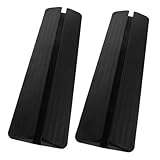 TOGEVAL 2 Stück Sicherheitsgitter Stützfüße Treppenschutz Fußpedal Türschutz Zubehör Schwarz für Türrahmen und Schwellen Robuste Schutzgitter Fußstütze für Treppenabsperrung und