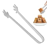 Minis Zange – Minis Silikon Küchenzange, Eiszange, Minis Zuckerzange | Kleine Servierzange mit Silikonspitzen, Küchenzange Kochen, Winzige Zange für Vorspeisen, Teepartys, Minis Food Clip