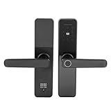 Fingerabdruck-türschloss,Smart Türgriff Biometrisches Türschloss Mit Schlüssel,Elektronisches Schloss mit 5-Entsperrungsmodi,für 1,97-Zoll dicke Innentüren