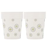 SHINEOFI 100 Stück 30 Ml Einweg Pappbecher Kleine Portionsbecher aus Stabilem Papier Cremefarbene Verkostungsbecher für Kaffee Tee und Wasser Hygienisch für Gastronomie und Partys