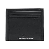 Tommy Hilfiger Herren Geldbeutel Premium Leather Extra Coin mit Münzfach, Schwarz (Black), Einheitsgröße
