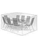WOLTU Schutzhülle Möbelsets, 250x210x90 cm, Abdeckung für Gartenmöbel, Abdeckhaube aus PE, Plane UV-Beständig wasserabweisend winterfest reißfest, Transparent