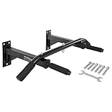 Premium Klimmzugstange zur Wandmontage - Vielseitige Pull-Up Bar für Zuhause - 4 Griffe für Muskeltraining - Belastbar bis 120 kg