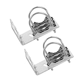 Kisangel 2 Stück Outdoor Antennenhalterung Aluminiumlegierung Halterung Wetterfest Stabil für Mastmontage Geeignet für Outdoor Antennen