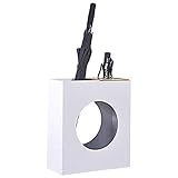 YLKCU Schirmständer fürs Büro Schirmständer Metall - Kleiner Schirmhalter für langes/kurzes Schirmregal, platzsparender Organizer, geeignet für Innen, Außen, Flur usw.