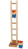 alles-meine.de GmbH Klettermax 43 cm - incl. Name - Klettermaxe/Kletterfigur - aus Holz - Leitermann/Kletter Max Holz - original Erzgebirge Volkskunst - Klopfspecht/Purzelcl..