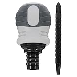 VALICLUD Kleiner Ratschen Schraubendreher Verstellbar 6mm Schlitz und Kreuz Magnetisch Stahlgriff Schwarz Heimwerker Werkzeug für Elektronik und Reparatur