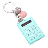 Sustvita Tragbarer Keychain -Taschenrechner, Süßigkeiten -Farbpockt -Design, Cute Cookies Standard -Funktionsrechner für Studenten und Fachkräfte (Grün)