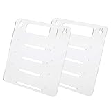 Bonbela Festplattenkäfig 3.5 HDD -Ständer 18x17x2 Transparentes Acryl 4 -Layer Festplatten Rack Rack Desktop Computer 3,5 Zoll HDD Käfig Tablett