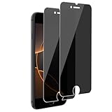 Carantee für Panzerglas Sichtschutz für iPhone SE/8/7/6/6s, Privacy Gehärtetes Glas für iPhone SE 2022 Sichtschutzfolie, 9H Härte Anti-Kratzer, Blasenfrei für iPhone 8 Schutzglas Anti-Spy, 2er Pack