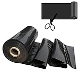 Staubdichte Teichfolie für den Außenbereich, staubdichte Beschichtung schwarz HDPE große Fischmembran flexible Leinwandfolie Dicke 0,12 mm für Landschaft wasserdicht Pool Garten 1x1