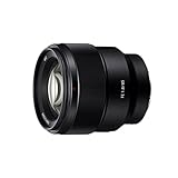Sony SEL-85F18 Porträt Objektiv (Festbrennweite, 85 mm, F1.8, Vollformat, geeignet für A7, ZV-E10, A6000- und Nex-Serien, E-Mount) schwarz