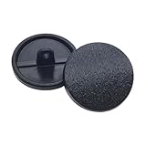 11mm/12mm/15mm/18mm/20mm/23mm/25mm/28mm/30mm flacher Metallknopf, Z-schwarz, 20mm 4 Stk