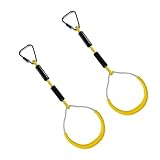 DECOMELODY 2st Trainingsring Kinderspielzeug Swing-Fitness-Ring Turnringe Ringe Für Turnring Für Im Freien Ring-wurf Spielplatzzubehör Spielgeräte Für Den Kindergarten Yellow