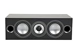ELAC Uni-Fi 2.0 Center-Lautsprecher UC52, Center Speaker für Musikwiedergabe über Stereo-Anlage, 5.1 Surround-Soundsystem, exzellenter und klarer Klang, 3-Wege Lautsprecher, Schwarz