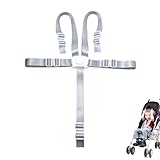 Hauck Hochstuhl Gurt,5 Punkt Gurt Hochstuhl Sicherheitsgurt,Ersatz-Sicherheitsgurte für Baby Kinderwagen,Verstellbare Wandelbare Gurt Tripp Trapp Stuhl,Kinderschutzgurt,Universal Anschnallgurt Zubehör