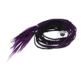 Toddmomy Motorcycle Helmet Braid Ponytail Abnehmbare Lange Geflochtene Zopfverlängerung mit Farbverlauf Leichte Helmdekoration Passend Bike Scooter Straßen Dirtbikes