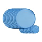 Stxdynjy 10 Stück Faltfächer, tragbar, für Heimwerker, OutdoorAktivitäten, Reisen, Dekoration, Blau