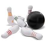 Ocean 5 Aufblasbares riesen Bowling-Spiel | Bowling Set für Kinder | 1 Bowling Ball mit sechs 68,5cm hohen Bowlingkegeln | inklusive Pumpe und Reparaturflicken | aufblasbares Kegelspiel | Outdoor Game