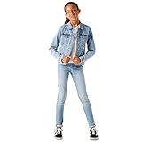Garcia Kids Mädchen Colbert + Gilet Jeansjacke, Light Used, 152/158