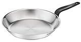 Tefal Primary E3080604 Pfanne, Edelstahl, 28 cm, 10 Jahre Garantie, hochwertiger Edelstahl, Induktion, zum Kochen köstlicher Rezepte und zum Abtauen