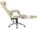 Computerstuhl mit hoher Rückenlehne, Gaming-Schreibtischstuhl aus PU-Leder mit Fußstütze, ergonomischer Bürostuhl, höhenverstellbar, mit Kopfstütze und