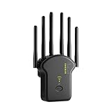 Anluomania WLAN Verstärker Repeater 1200Mbit/s, WLAN Repeater Dualband 5G/2,4GHz mit LAN/WAN Port, 6 Antenne, WiFi Booster - Router/AP Modus