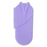 Silicone Heat Resilient Mat for Curling Iron & Straightener | Portable Pouch with Hanging Hole | Protective Storage Bag for Hair Tools (Purple)