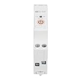 Odorkle WiFi Circuit Breaker Remote Light Switch mit Einer Umfassenden Auswahl an Funktionen für Haushaltsgeräte AC 90–300V 2p, Sprachsteuerung für Smart Home Living (25A)