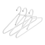 Peppermint Products Hanger | 3er Textil-KLEIDERBÜGEL-Set aus Seil | Rutschfester Designer-Bügel f. Jacken, Hemden, Hosen | Design: Roman Luyken | Schrank- & Garderobenbügel (White)