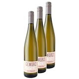 Nehrbaß - “Gewürztraminer 2022” - Weißwein trocken 3 x á 0,75 Liter - Qualitätswein - Vegan - Aus Deutschland (Rheinhessen) - mit Schraubverschluss