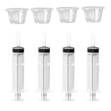 Shot Maker – Wiederverwendbare 60-ml-Spritzen Mit Spitzendeckeln | 4er-Pack Shot-Spritzen Mit Bechern, Multifunktionales Partygeschenk Für Halloween, Thanksgiving, Weihnachten Und Lustige Geträn