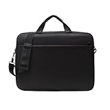 FJOADNVM Notebook Tasche Große Kapazität Laptop Tasche 15,6 17 Zoll Schutzhülle Fall Gurt Durchführung Computer Notebook(Black,17 inch)