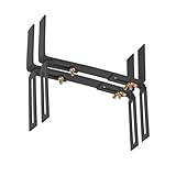 BigDean 2 Stück Blumenkastenhalter anthrazit Standard H-Form Kasten Halter Balkonkastenhalter