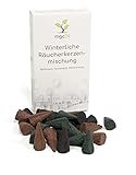 mgc24 Winterliche Räucherkerzenmischung - 24 Räucherkegel in 3 verschiedenen Duftsorten - Weihrauch Tannenduft Winterorange