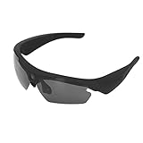 Plyisty Kamera-Brille, Video-Sonnenbrille 1080P Full HD-Video Aufzeichnung Kamera Brille mit Polarisierten HD-Linsen für Radfahren Fahren Wandern Angeln (Black)