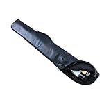 Sinsilvie Pool Cue Bag,Schwarz,Braun Pool Queue Tasche,Billard Queue Tasche,Tragbare Pool Queue Tasche Tragetasche Snooker Sticks Billard Tasche für 1/2 Billard Stick Rod Storage (Black)