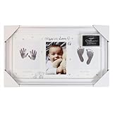 Baby-Andenken, Bilderrahmen für Fotos, Fuß- und Handabdrücke von Ihrem Baby, mit Tinte, zur Erinnerung an Ihr Baby, für Baby-Partys, als Geschenk