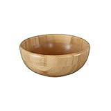 Pandoo Bambus Schüsseln Set | Obstschale, Salatschüssel, Geschirr | Obstkorb, Holzschale, Bowl Deko Schalen (Ø 14 cm)