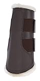 Kerbl 3210547 Dressurgamaschen Fleece vorne braun, M