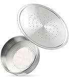Kaffeekapsel, Wiederverwendbare Kaffeekapseln, Kaffeekapsel-Filterbecher, Edelstahl, Kompatibel mit HD7801 und HD6592 Kaffeemaschinen, Silber, 1 Set