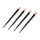 Alipis 4 Pairs Essstäbchen Mehrweg Geschirr Essstäbchen Hause Essstäbchen Holz Essstäbchen Bambus