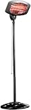 Semptec Urban Survival Technology Terassenheizstrahler: Quarz-Außen-Heizstrahler QW-2000 mit Standfuß, höhenverstellbar, IPX4 (Wärmestrahler, Heizstrahler Außenbereich, Dunkelstrahler)